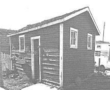 General view of the front and side façades of the Coal Shed, 1992.; Department of Public Works / Ministère des Travaux publics, (A & E Services--CPS, WRO), 1992.