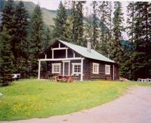 Yoho Ranch-Cabin, west and south elevations.; (E.Mills, June 2000.)