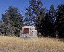 General view of plaque; Parks Canada Agency / Agence Parcs Canada