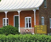 Detail view of the Sir Wilfrid Laurier house, 1982.; Parks Canada Agency / Agence Parcs Canada, F. Cattroll. 1982.