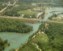 Aerial photo of the Trent-Severn Waterway, 1993.; Parks Canada Agency/Agence Parcs Canada, 1993.