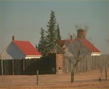 General view of the Fort Battleford National Historic Site of Canada, 1995.; Parks Canada Agency / Agence Parcs Canada, 1995.