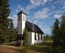 St. Aidan and St. Hilda Anglican Church, near Fallis (July 2002); Alberta Culture and Community Spirit, Historic Resources Management, 2002