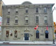General view of the main facade of the Former Geological Survey of Canada Building emphasizing the simple Italianate detailing, including bracketed eaves, and cornices, 2011.; Parks Canada Agency / Agence Parcs Canada, M. Therrien, 2011.