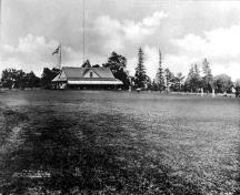 This historic image shows the early club house; Library and Archives Canada - PA-032374 