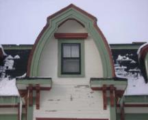 This photograph shows the dormer of the residence, 2009; Town of St. Andrews