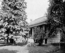 View of Jesse Ashbridge House prior to 1899 addition by Elizabeth Ashbridge; OHT