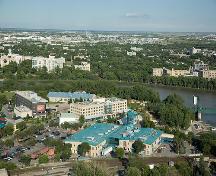 General view of The Forks, showing the legibility and integrity of The Forks as a landmark in the City of Winnipeg and the Province of Manitoba, 2008.; The Forks, ryanobjc, August 2008