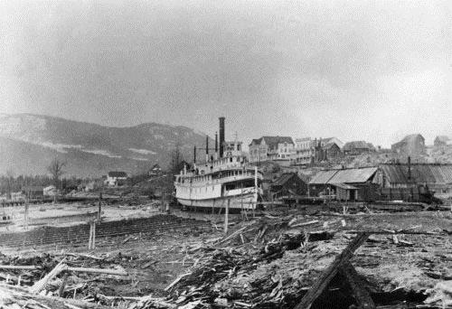 view of shipyard, 1909-10
