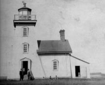 Cape Egmont Lighthouse with dwelling, ca. 1920; Carol Livingstone Private Collection