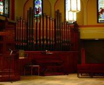 View of the organ.; Town of Grand Bay-Westfield
