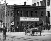 Exterior view of the Lytton Hotel, circa 1909; New Westminster Public Library, #1323