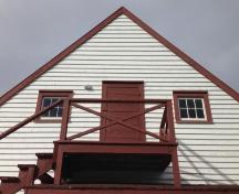 View of the rear façade of Salmon Store, Battle Harbour, NL. ; © HFNL 2013 