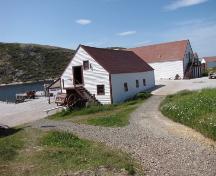 View of main and side facades of Pork Store, Battle Harbour, NL. ; © HFNL 2009