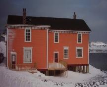 View of the right facade of Hodge Brothers Premises, Twillingate, NL. Photo taken 2006. ; © HFNL 2010