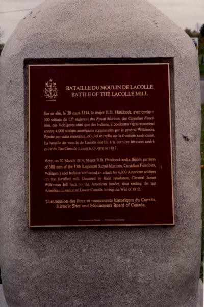 Detail view of the plaque