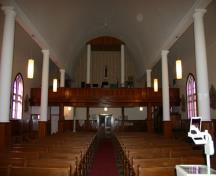 Interior view of Our Lady of Assumption Parish, Mariapolis, 2014.; Historic Resources Branch, Manitoba Tourism, Culture, Heritage, Sport and Consumer Protection, 2015
