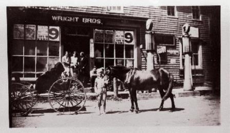 Wright Bros. - note gas pumps and horses!