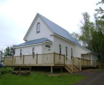 Front elevation with deck; Province of PEI, C. Stewart, 2016