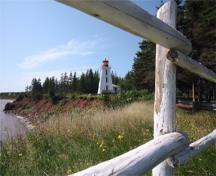 General view of Cape Bear Lighthouse, 2008.; Kraig Anderson - lighthousefriends.com