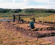 View of excavations.; Parks Canada Agency / Agence Parcs Canada
