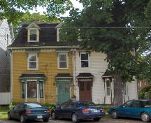 Showing entire double tenement house - 46 Prince at right; City of Charlottetown, Natalie Munn, 2005
