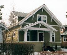 Southeast view of the Richard Wallace Residence, taken from 81 Street (February 2004).; City of Edmonton, 2004