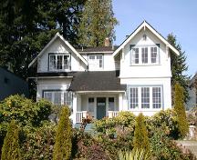 Exterior view of 872 Cumberland Crescent; City of North Vancouver, 2005