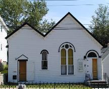 Front elevation, Victoria Road United Baptist Church, Dartmouth, Nova Scotia, 2005.; HRM Planning and Development Services, Heritage Property Program, 2005.