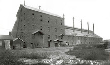 Vue générale de l'usine de carbure Willson.; Library and Archives Canada / Bibliothèque et Archives Canada, PA 9048.