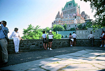 General view of Montmorency Park showing the retaining wall emphasizing its association to its past as part of the military infrastructure of the city, 1984; Parks Canada | Parcs Canada, P. St. Jacques, 1984.