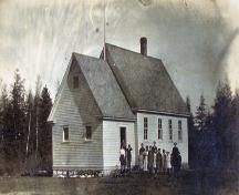 The Tankville School served the citizens of Irishtown, north of Moncton's City limits when this photo was taken, and remained an active school until 1967.; Moncton Museum