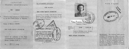 Canadian War Bride Documents 32