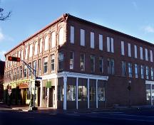 Higgins Block, southeast corner at Main and Botsford Streets, 2005.; Moncton Museum