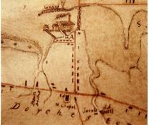 Maison Scovil - ancienne carte géographique vers 1850; CEA P227-A330