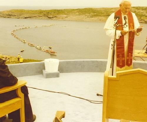 Pope John Paul II at Flatrock, 1984.