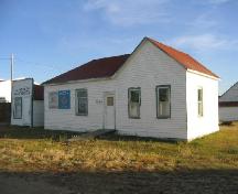 View southeast at front and west elevations, 2005.; Government of Saskatchewan, Marvin Thomas, 2005.