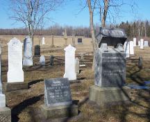 view of part of the cemetery; Town of Shediac