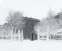 View of the Bishop's Palace, near Roman Catholic Basilica, c1930s, St. John's, Newfoundland.; Centre for Newfoundland Studies photo 2.02.034.