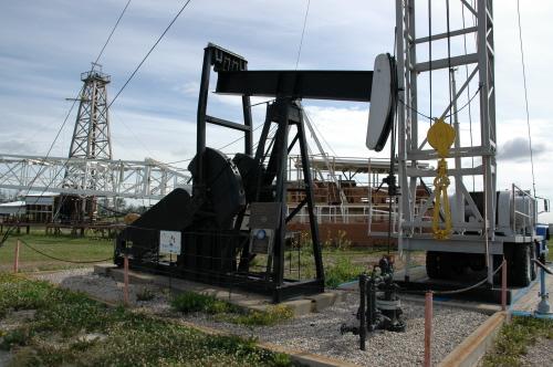 View looking east, Leduc No. 1 in foreground