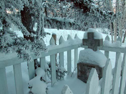 Back Bay Cemetery, February 2004.
