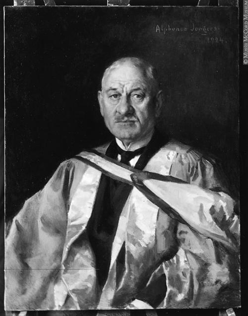 Sir Andrew Macphail in academic robes