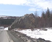 View of Bell Rock looking southwest along Port Kirwan Road. Photo taken April 2006.; HFNL 2006/Andrea O'Brien