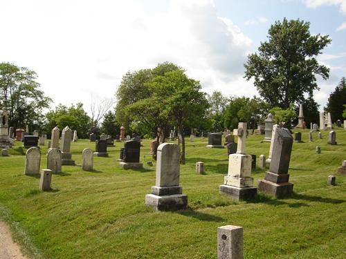 Vue du vieux cimetière méthodiste