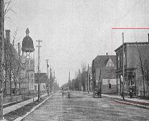 St. George St. - looking east - Doyle Building on the right.; Moncton Museum