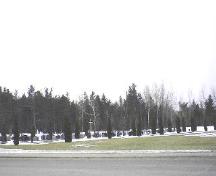 View of the Church of the Immaculate Conception Cemetery from School Street; Village of Rexton