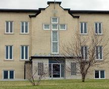 Image rapprochée de la façade; Société historique du Madawaska