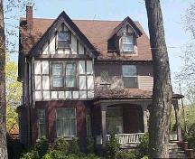 This picturesque 1907 home features a blending of Queen Anne and Tudor Revival design elements.; City of Windsor, Nancy Morand