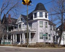 The cupola on the southwest corner of 69 Highfield remains a distinctive feature of Highfield Street's streetscape. ; Moncton Museum