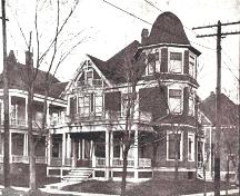 When it was occupied by Alderman Hunter in 1915, this residence was featured in "Moncton: The City of Opportunity" as an excellent example of a modernly built home.; Moncton Museum